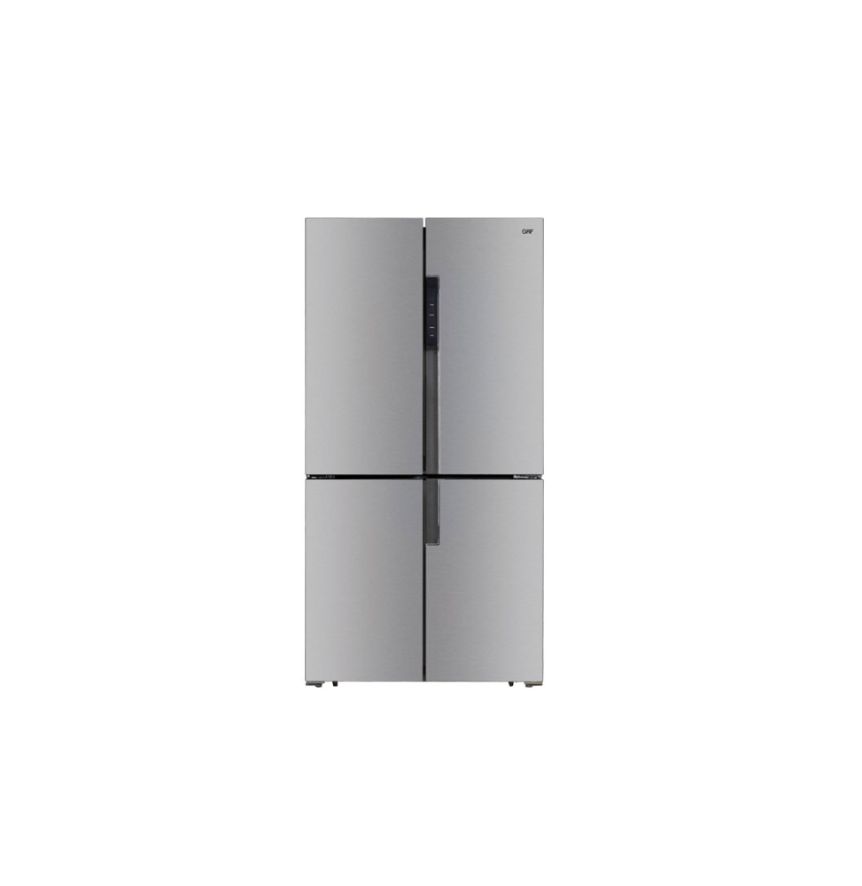 Frigo GRF CC83836X Frigorifero Inox Americano 84 cm Cross Door 4 Porte Inverter Total No-Frost Classe E, 436 Litri